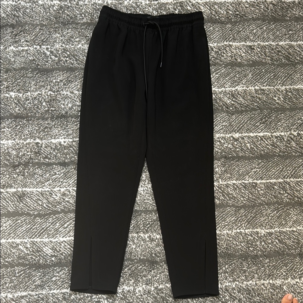 Theory Black Tapered Trousers